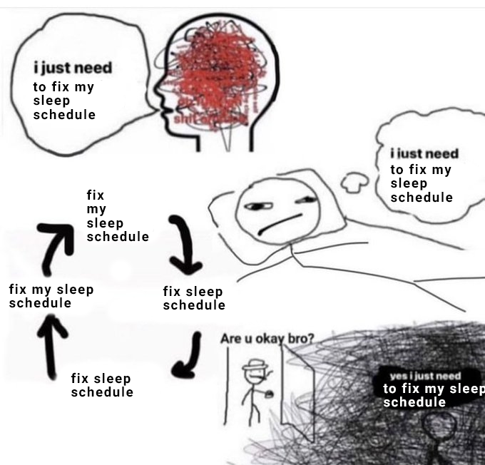 I just need to fix my sleep schedule and I'll be fine