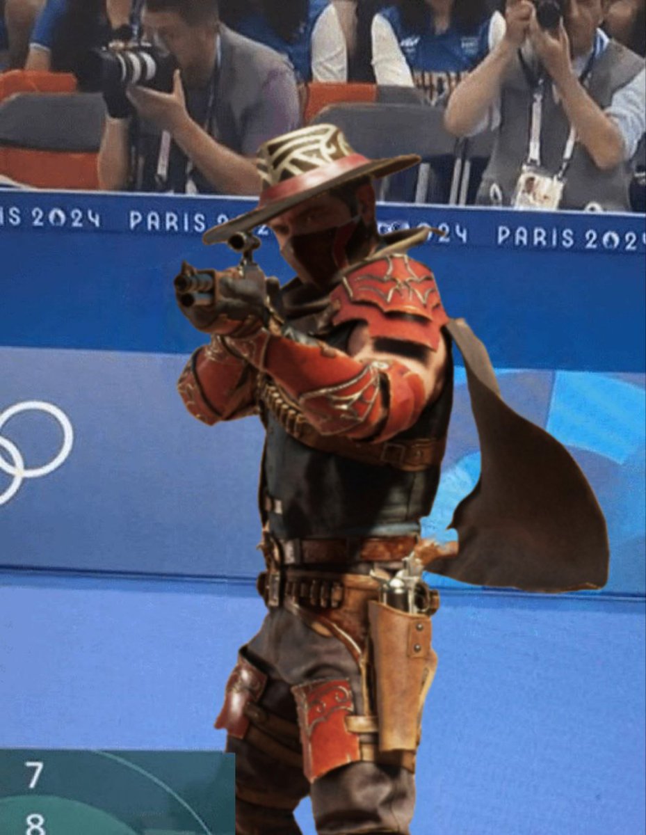 Outworld sent a 150 yr old guy with no specialized lenses, eye cover or ear protection and got the silver medal