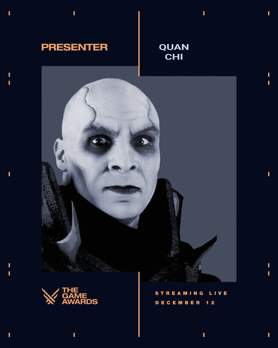 Tonight, Quan Chi takes the stage at #TheGameAwards to present a special announcement!

Tune in live at 7:30p ET / 4:...