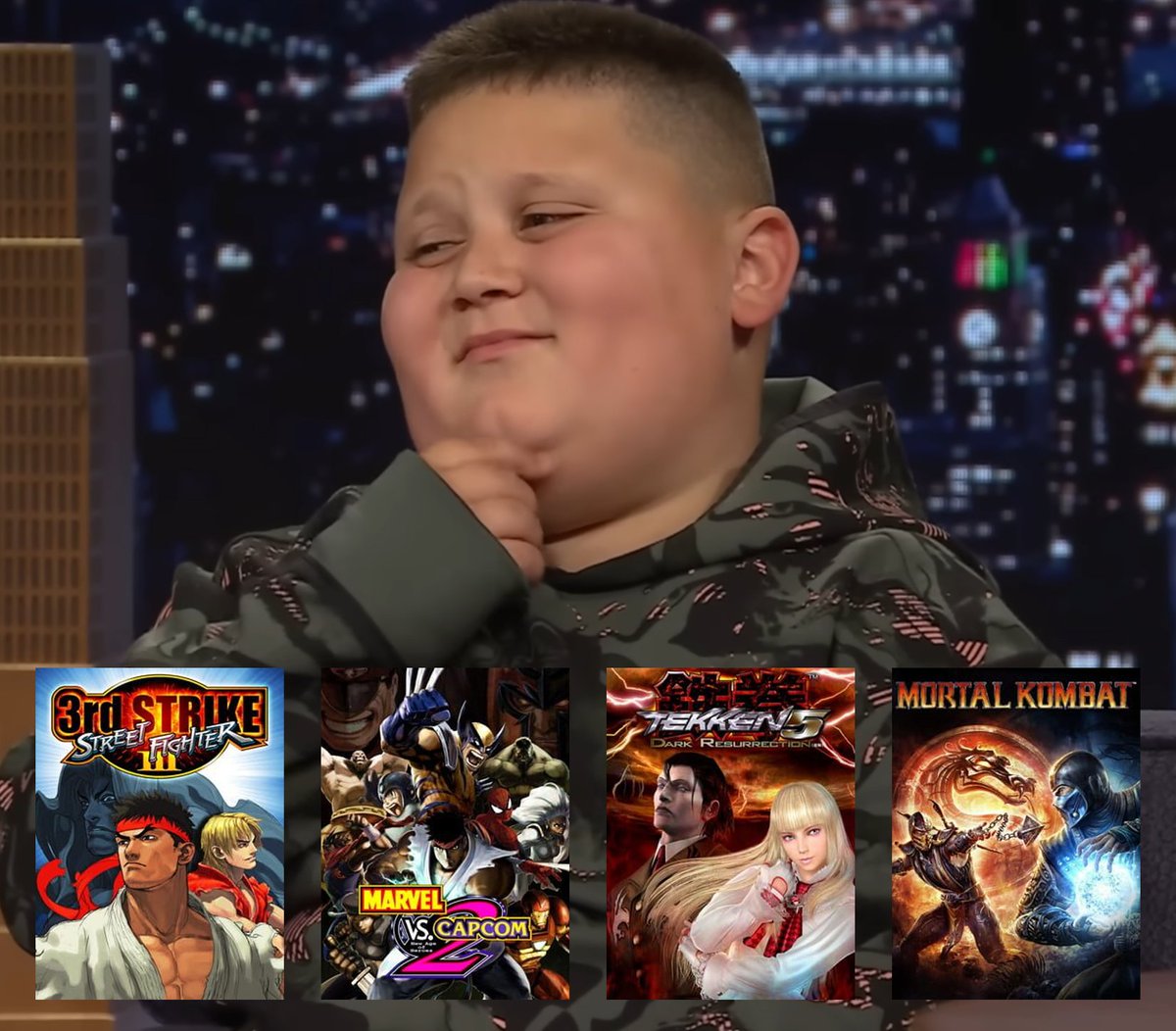 the rizzler reveals his favorite fighting games