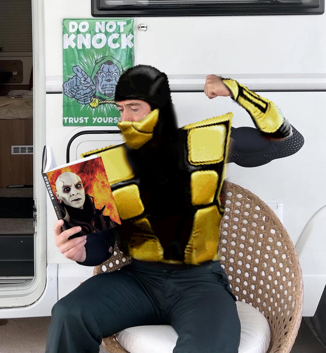 why is he doing an mk3 versus pose